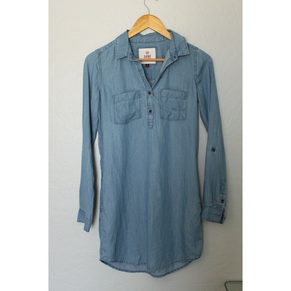 ❌SOLD❌Soft Denim Dress - Picture 4 of 5